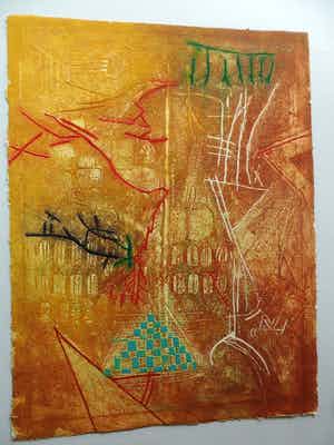 Chabab Tayefeh Mohajer - Cross Roads - gesigneerde kleurenets - oplage XX ex. - 1990 verkocht voor € 50!