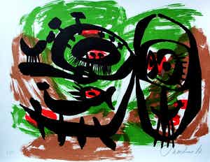 Anton Rooskens - litho - 1967 verkocht voor € 295!