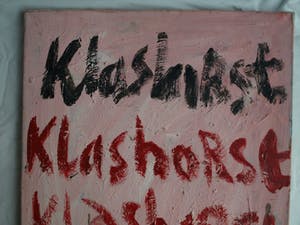 Peter Klashorst - Acrylverf op doek , 3 Handtekeningen – ca 1998 kopen? Bied vanaf 40!