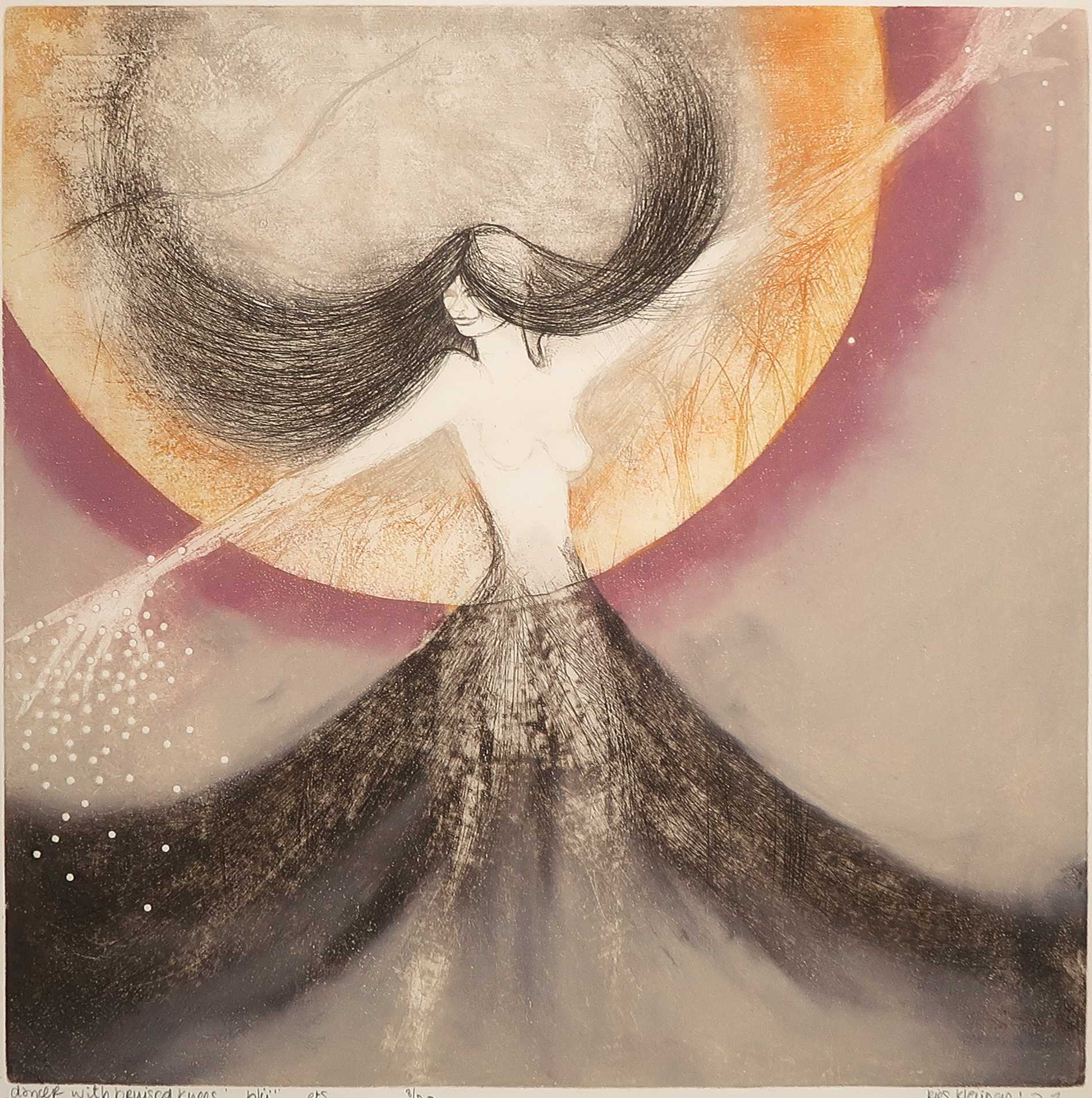 Ries Kleijnen - Ets, Dancer with bruised knees kopen? Bied vanaf 20!