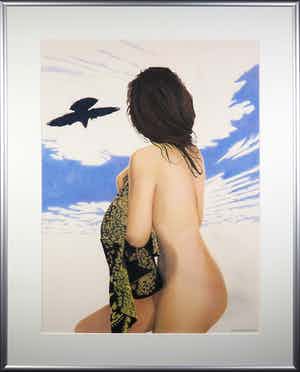 Inge Krassenburg - Potlood, Anoescka II - Ingelijst (Groot) verkocht voor € 70!