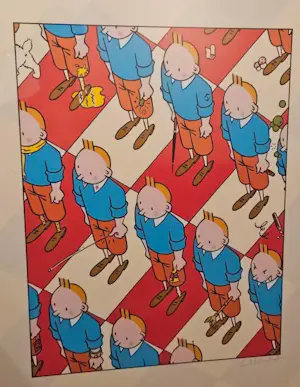 Emmanuel Excoffier - Zeefdruk Kuifje kopen? Bied vanaf 100!