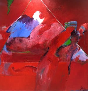 Franscz Witte - Acryl op doek, Maya (Zeer groot!) inclusief catalogus kopen? Bied vanaf 1!