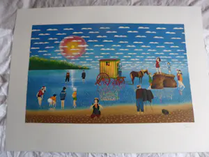 Niet of onleesbaar gesigneerd - Louis Vincent. Litho, Baden in de jaren 20 kopen? Bied vanaf 10!