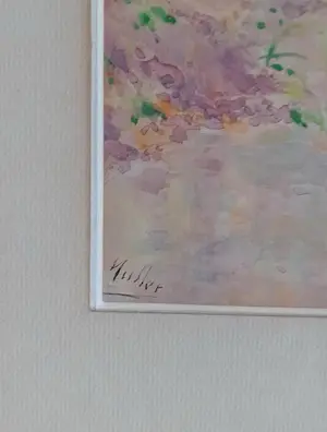 Leopold Muller - Bosgezicht in de lente in een pointillistische techniek kopen? Bied vanaf 35!