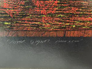 Dianne Bakker - Zeer Grote Houtsnede - Amor Gignit Amorem kopen? Bied vanaf 280!