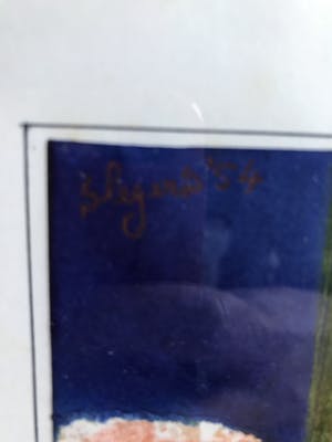 Jacques Slegers - Landschap met auto en drie bomen kopen? Bied vanaf 65!