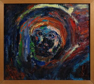 Piet Suuring - Acryl op board, Zonder titel - Ingelijst kopen? Bied vanaf 1!