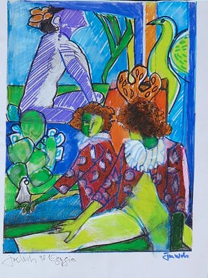 Joe Wols - Lot van vier tekeningen, Figuren kopen? Bied vanaf 1!