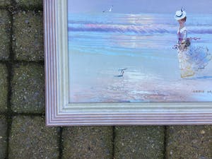 Marie Charlot - Dame op het strand. kopen? Bied vanaf 1!