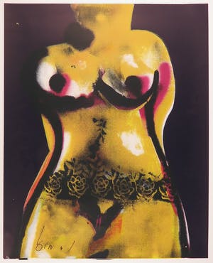 Herman Brood - Grote zeefdruk, Naakt kopen? Bied vanaf 1!