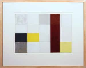 Henri Plaat - Gouache, Zonder titel - Ingelijst verkocht voor € 100!