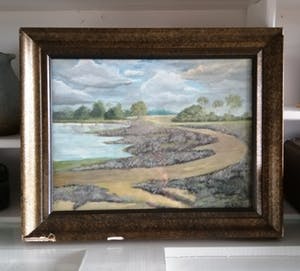 Thomas van Wissen - Heidelandschap - eind 19e eeuw Gouache - ingelijst achter glas kopen? Bied vanaf 40!