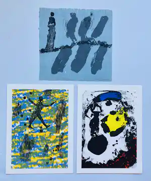 Jef Diederen - lot van drie werken verkauft für € 50!