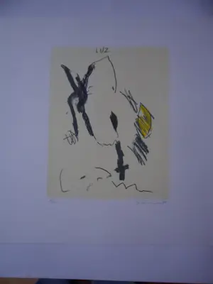 Charlotte le Fevre - litho, zonder titel, hand gesigneerd, 1988 kopen? Bied vanaf 20!