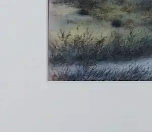 Jan van der Veer - Aquarel op papier, Waterleidingduinen III - Ingelijst kopen? Bied vanaf 40!