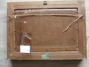 Niet of onleesbaar gesigneerd - 2 Olieverf schilderijtjes op paneel kopen? Bied vanaf 1!