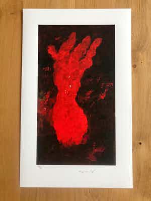 Armando - 'Die Hand' - handgesigneerde giclee in nieuwstaat verkocht voor € 120!