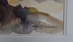 Hen Euverman - Bos Landschap - Aquarel kopen? Bied vanaf 40!