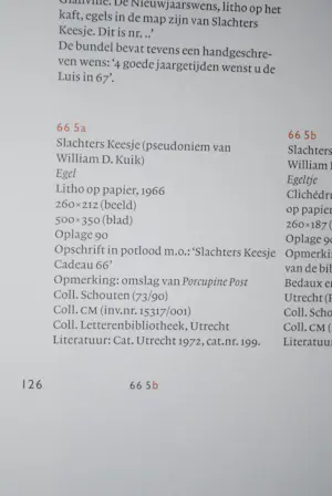 Dirkje Kuik - Egel - litho op een dubbel blad uit 1966 kopen? Bied vanaf 45!