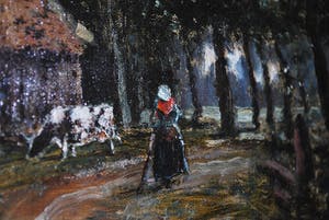 Jan Herman Coster - Bosscene met boerderij kopen? Bied vanaf 125!