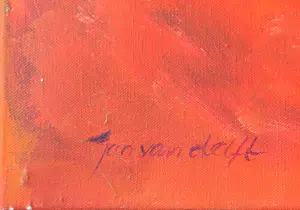 Buy Jan van Delft - Acryl op doek, Acidanthera (groot)? Bid from 200!