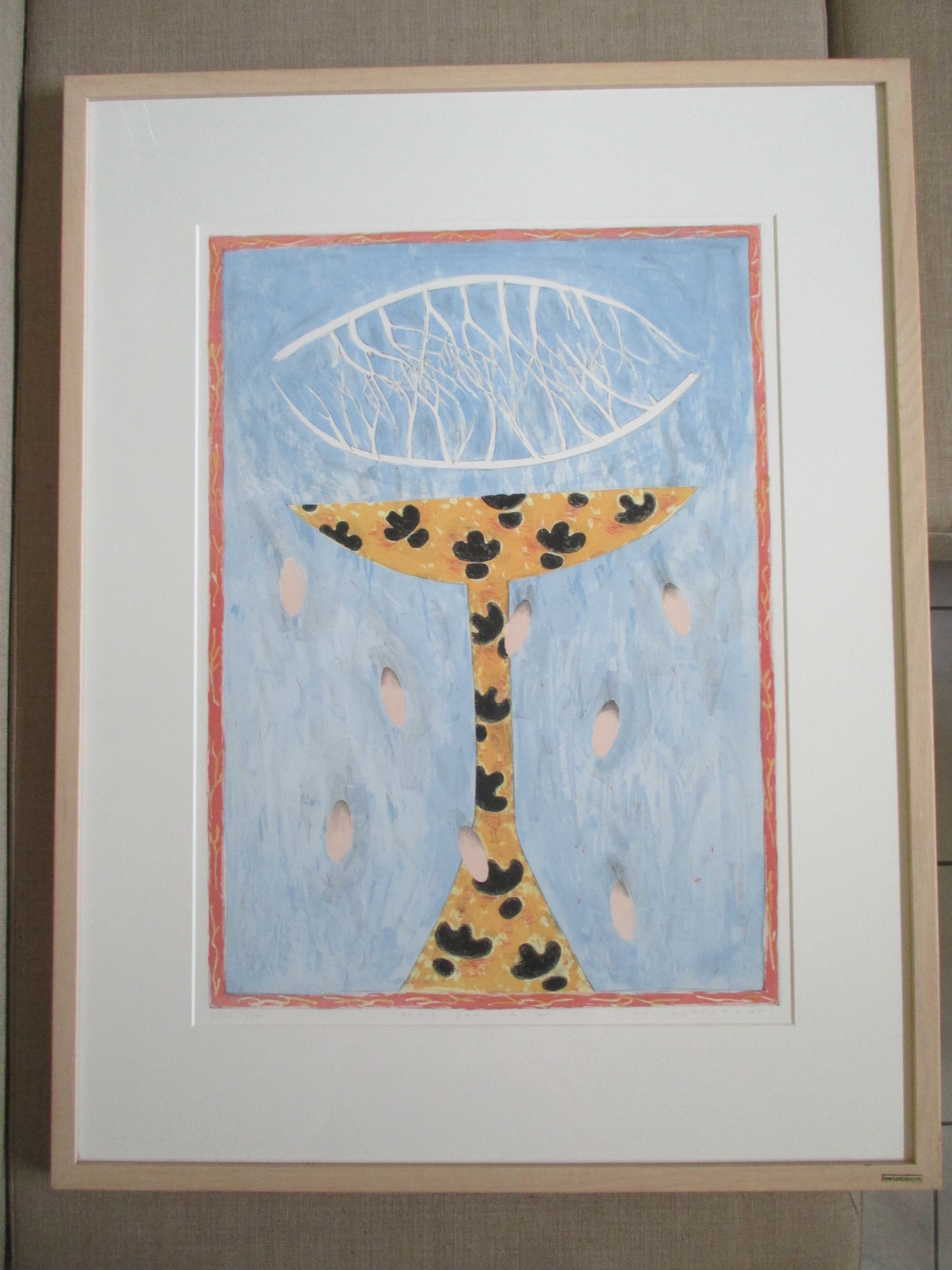 Lon Buttstedt - Ingelijste litho 'Bowl of rain'  kopen? Bied vanaf 50!