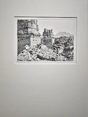 Han van Hagen - Fraai gedetailleerde droge naald Ets "Paricutin-vulkaan Mexico" gesigneerd kopen? Bied vanaf 48!