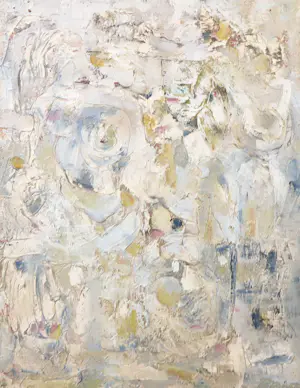 Klaas Boonstra - Olieverf op board, Abstracte compositie - Ingelijst kopen? Bied vanaf 100!