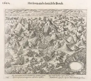 Niet of onleesbaar gesigneerd - Gravure, Slag bij Nieuwpoort kopen? Bied vanaf 1!