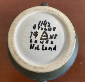 Plateelbakkerij Zuid-Holland - Platelen vaasje decor Crocus kopen? Bied vanaf 25!