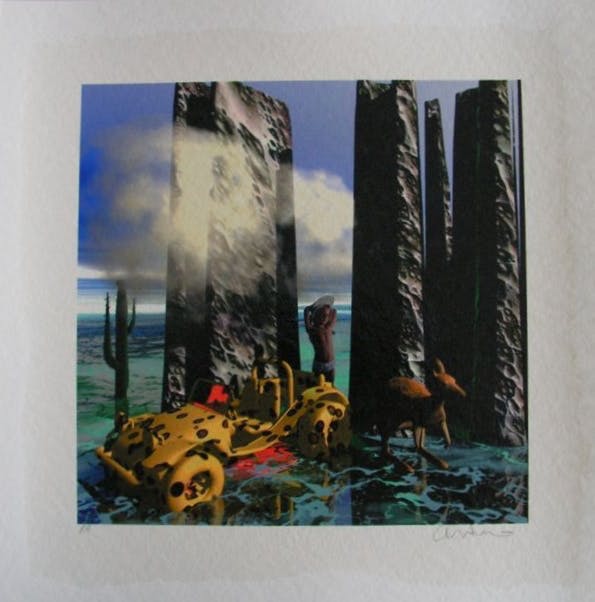 Arturo - Kleurengiclee STENEN ZUILEN Handgesigneerd kopen? Bied vanaf 25!