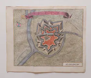 Isaac Tirion - Den Bosch, Schans Crevecoeur Oude Kopergravurer 1743 kopen? Bied vanaf 35!