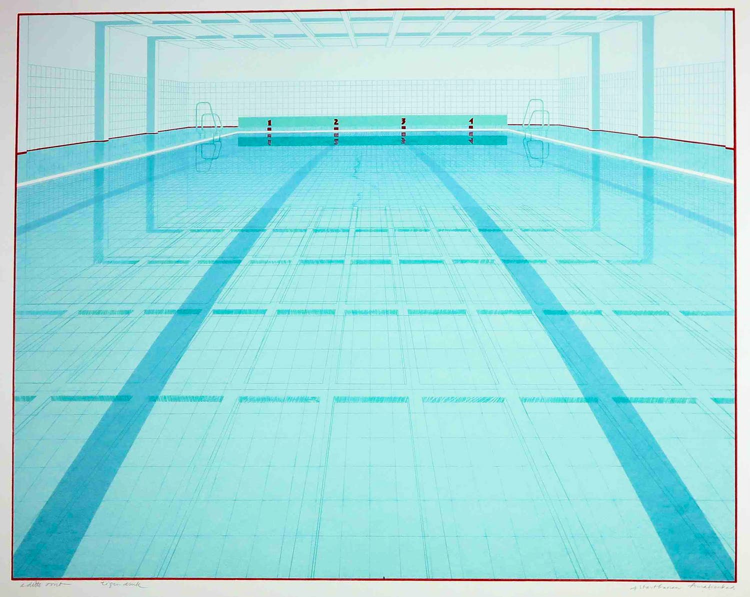 Edith Sont - Zeefdruk, Startbanen Amalienbad kopen? Bied vanaf 20!