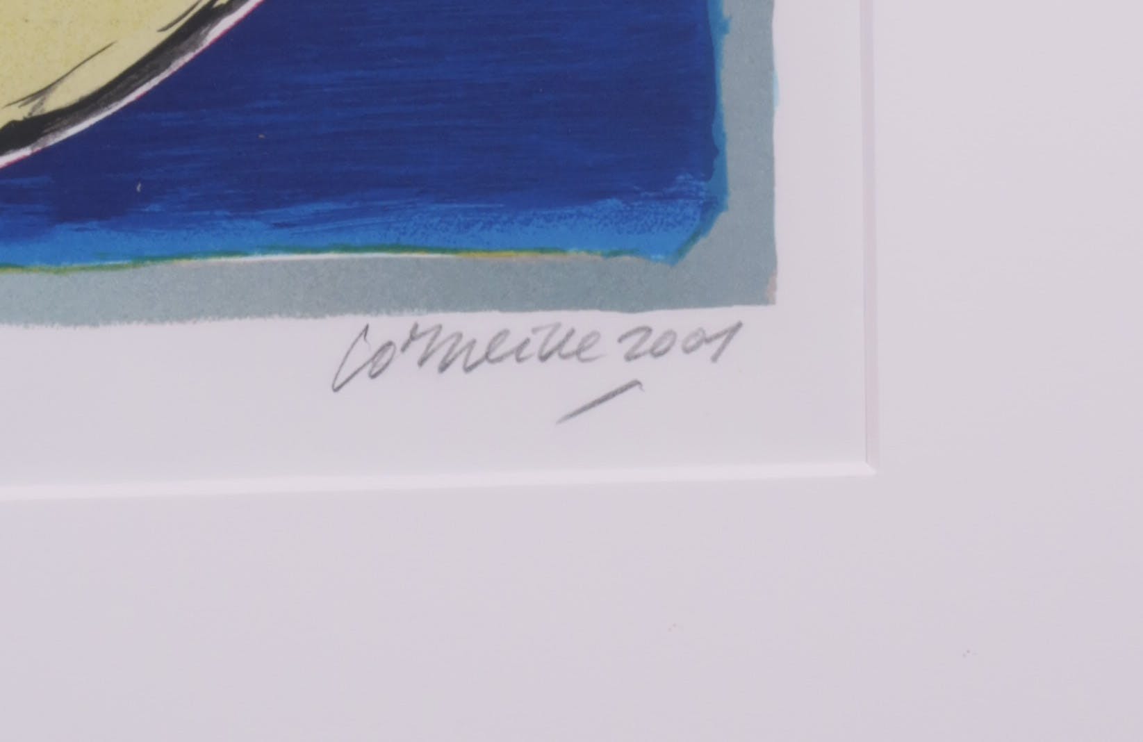 Corneille - Set: Gemengde technieken (origineel) met bijbehorende kleurenlitho - Ingelijst kopen? Bied vanaf 2500!