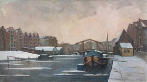 Claas Prins - C3890-3 - Winter aan de Amstel te Amsterdam kopen? Bied vanaf 350!