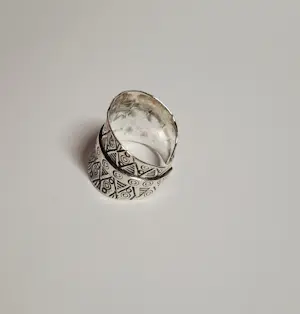 nieuwe 925 Sterling Zilver Boho Zigzag  ring, Karen Hill Tribe. kopen? Bied vanaf 75!