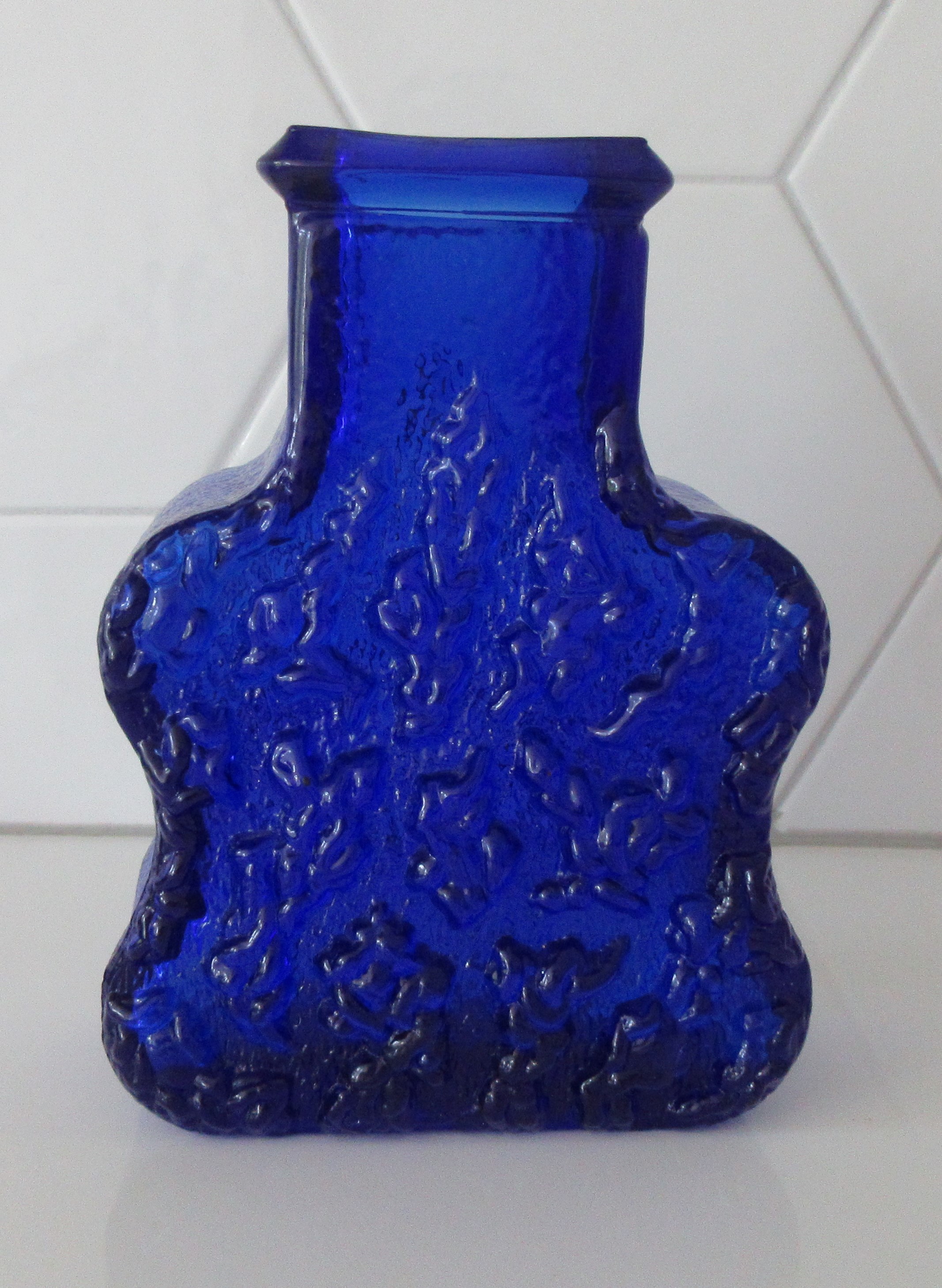 Lars Hellsten - Blauwe persglazen 'barkvase' voor Skruf kopen? Bied vanaf 28!