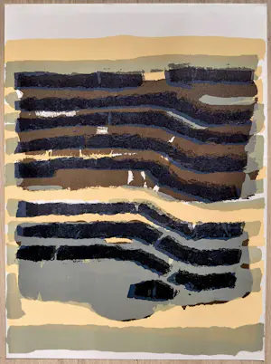 Raoul Ubac - Abstracte compositie, originele litho kopen? Bied vanaf 55!