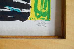 Niet of onleesbaar gesigneerd - KDL - Vier Abstracte prints kopen? Bied vanaf 1!