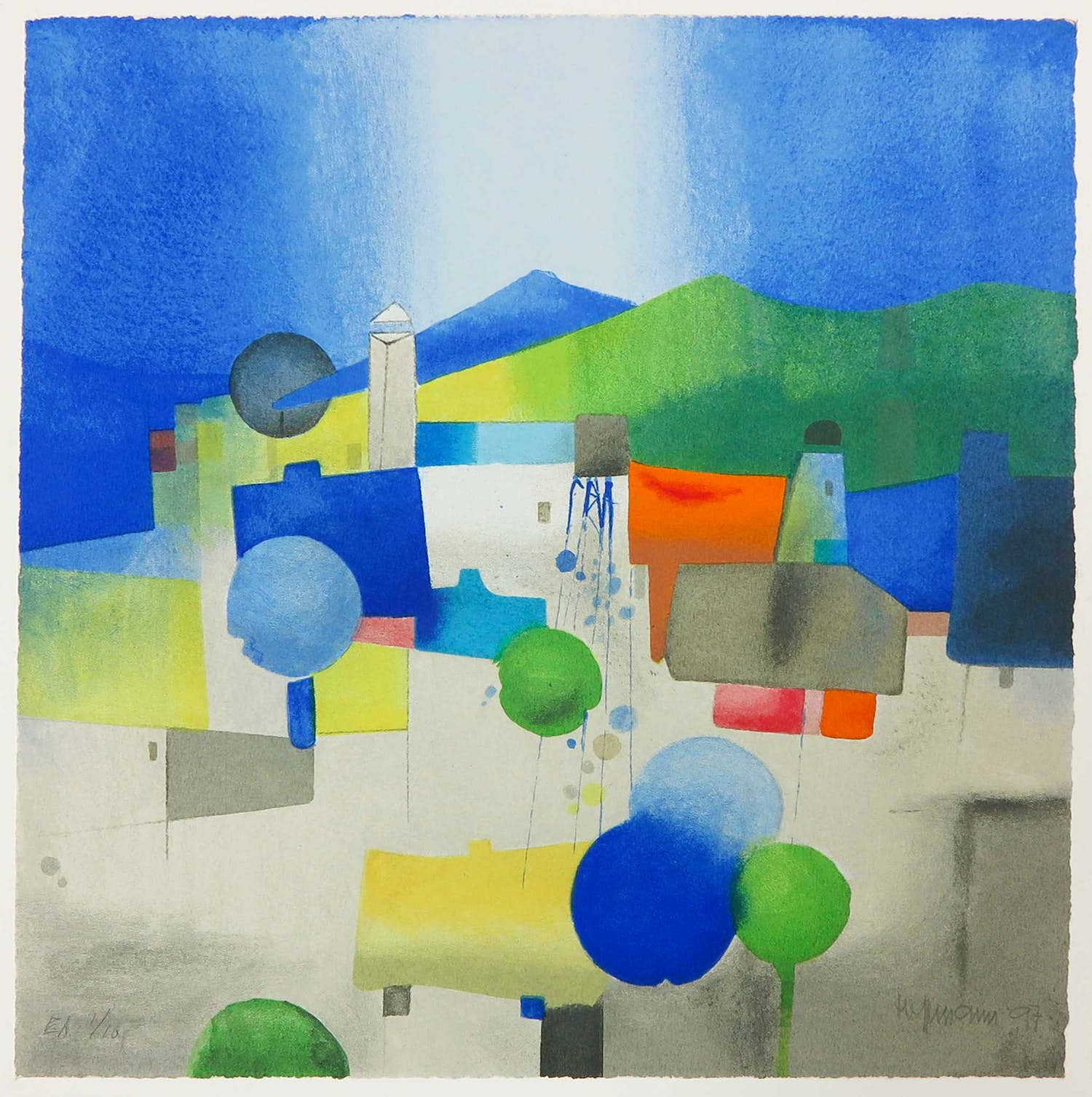 Heinz Hoffmann - Zeefdruk, Zonder titel kopen? Bied vanaf 1!