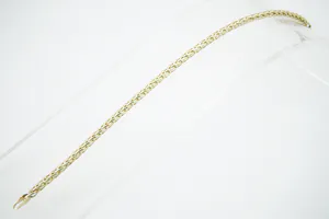 Mooie 14 karaats gouden kinder/dames model armband - vossestaart schakel kopen? Bied vanaf 110!