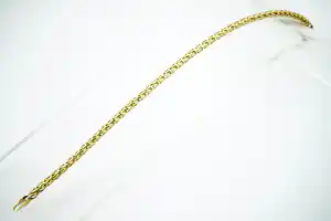 Mooie 14 karaats gouden kinder/dames model armband - vossestaart schakel verkocht voor € 110!