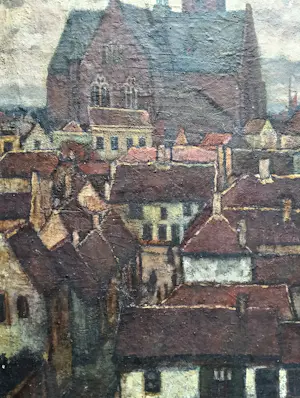 Henk Fortuin - Stadsgezicht - Zicht op Maassluis kopen? Bied vanaf 150!
