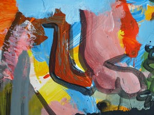 Peter Klashorst - Acrylverf op papier – Abstract 8 – 47,5 x 36 cm - 2016 kopen? Bied vanaf 35!