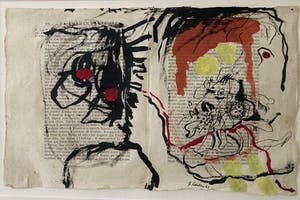 Pieter Holstein - Zeldzame gouache op Franse boek pagina’s kopen? Bied vanaf 85!