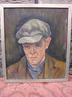 Otto Hanrath - Portretschilderij verkocht voor € 50!