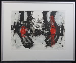 Hans Vanhorck - Zeefdruk, Zonder titel - Ingelijst, Zeer goede staat! (Galerieprijs €500) kopen? Bied vanaf 25!