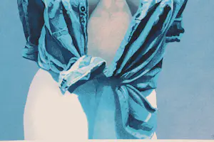 Ronald Sales - Dame in blauwe blouse kopen? Bied vanaf 150!