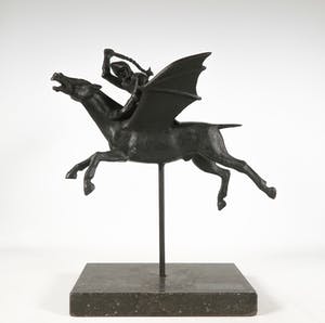 Tom Frantzen - Brons, Ruiter met morgenster kopen? Bied vanaf 350!